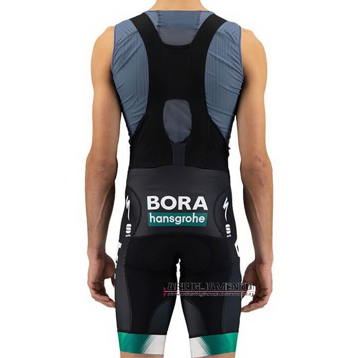 Abbigliamento Bora-Hansgrone 2021 Manica Corta e Pantaloncino Con Bretelle Bianco Verde Nero - Clicca l'immagine per chiudere